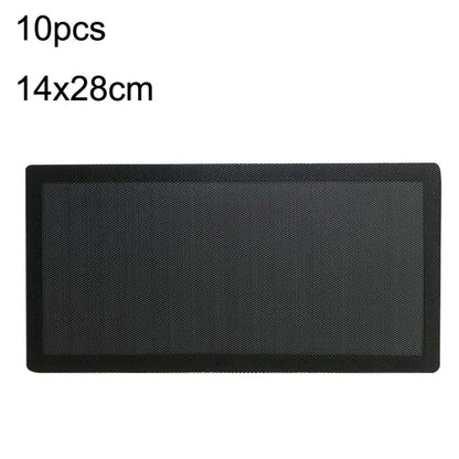 PVC พัดลมระบายความร้อน Dust Net Desktop Computer พัดลมอุตสาหกรรมฝาครอบตัวกรอง, 10pcs 12cm With Magnetic Suction, 10pcs 14cm With Magnetic Suction, 10pcs 12x24cm With Magnetic Suction, 10pcs 14x28cm With Magnetic Suction Ordinary Version                ...