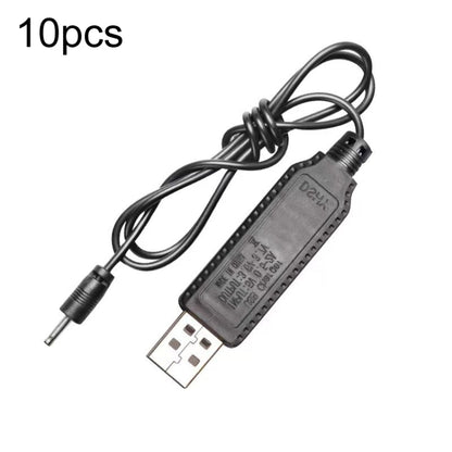 10 ชิ้น 3.7V IC ป้องกันวงจรลิเธียมแบตเตอรี่สายชาร์จหัวตรง USB, 2.0mm, 3.5mm, 5.5mm