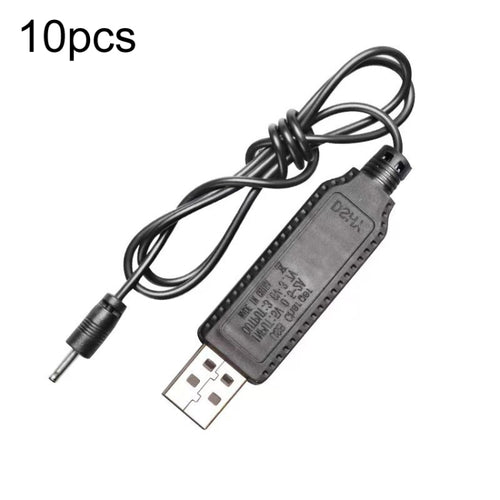 10 ชิ้น 3.7V IC ป้องกันวงจรลิเธียมแบตเตอรี่สายชาร์จหัวตรง USB, 2.0mm, 3.5mm, 5.5mm