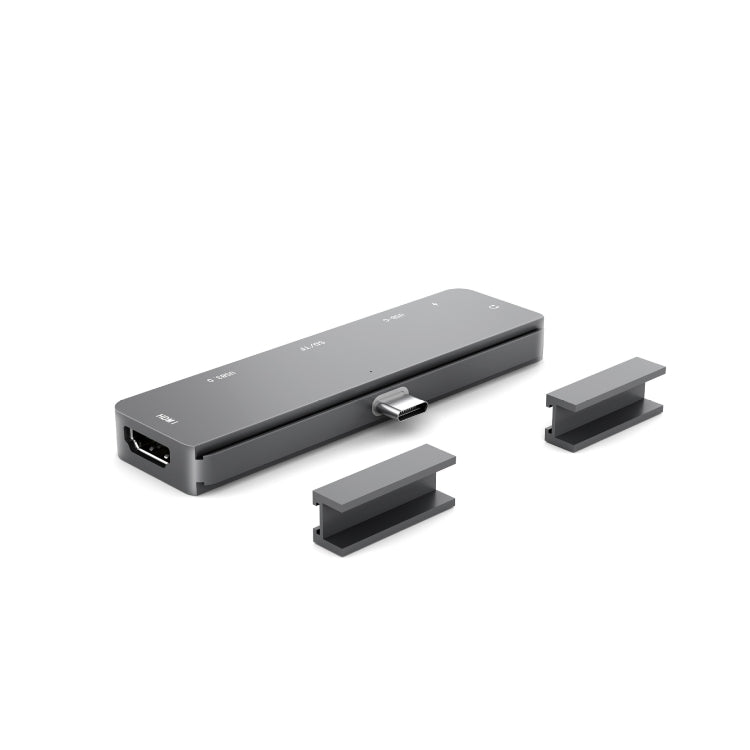 สำหรับ IPad Pro 7-In-1 HDMI 4K + 3.5 มม. เสียง + SD/TF+ 1 USB 3.0 + USB-C/Type-C + PD แท่นวาง USB-C, For IPad Pro 7-In-1