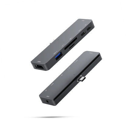 สำหรับ IPad Pro 7-In-1 HDMI 4K + 3.5 มม. เสียง + SD/TF+ 1 USB 3.0 + USB-C/Type-C + PD แท่นวาง USB-C, For IPad Pro 7-In-1