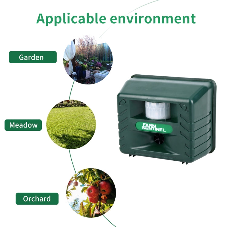 SK131 Garden Outdoor Ultrasonic Rat Repeller อุปกรณ์ขับไล่สัตว์ในฟาร์มงู