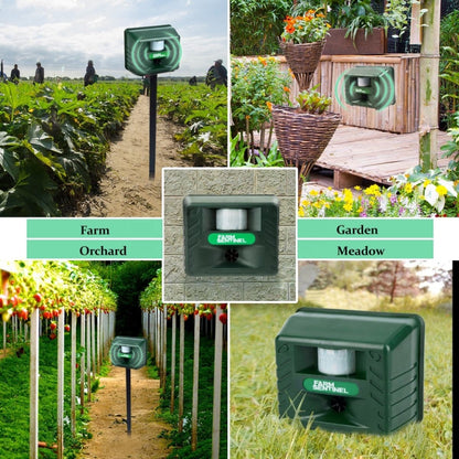 SK131 Garden Outdoor Ultrasonic Rat Repeller อุปกรณ์ขับไล่สัตว์ในฟาร์มงู