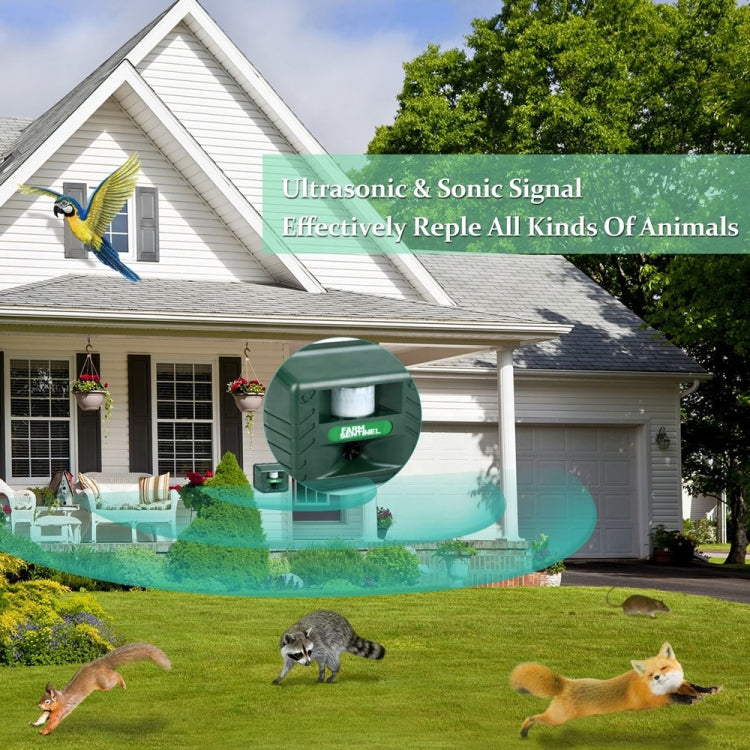 SK131 Garden Outdoor Ultrasonic Rat Repeller อุปกรณ์ขับไล่สัตว์ในฟาร์มงู
