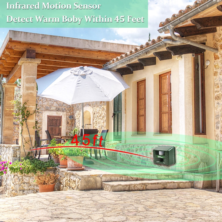 SK131 Garden Outdoor Ultrasonic Rat Repeller อุปกรณ์ขับไล่สัตว์ในฟาร์มงู