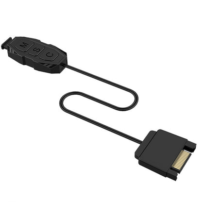 2pcs 5V ARGB 3-pin Light Mode Fan Speed Adjustment Color Controller SATA Power Supply, ARGB Light Controller