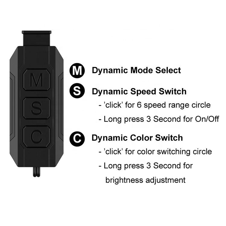 2pcs 5V ARGB 3-pin Light Mode Fan Speed Adjustment Color Controller SATA Power Supply, ARGB Light Controller