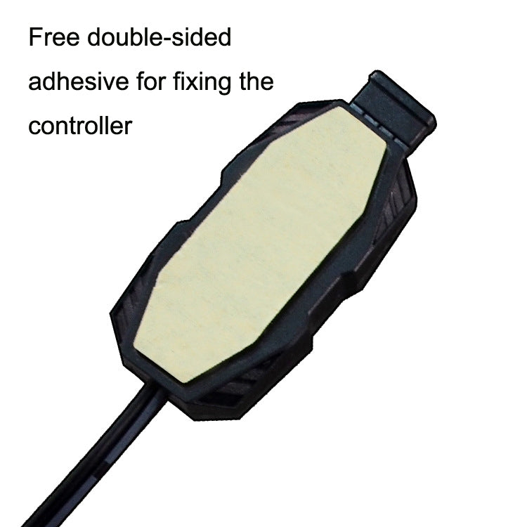 2pcs 5V ARGB 3-pin Light Mode Fan Speed Adjustment Color Controller SATA Power Supply, ARGB Light Controller