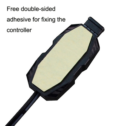 2pcs 5V ARGB 3-pin Light Mode Fan Speed Adjustment Color Controller SATA Power Supply, ARGB Light Controller