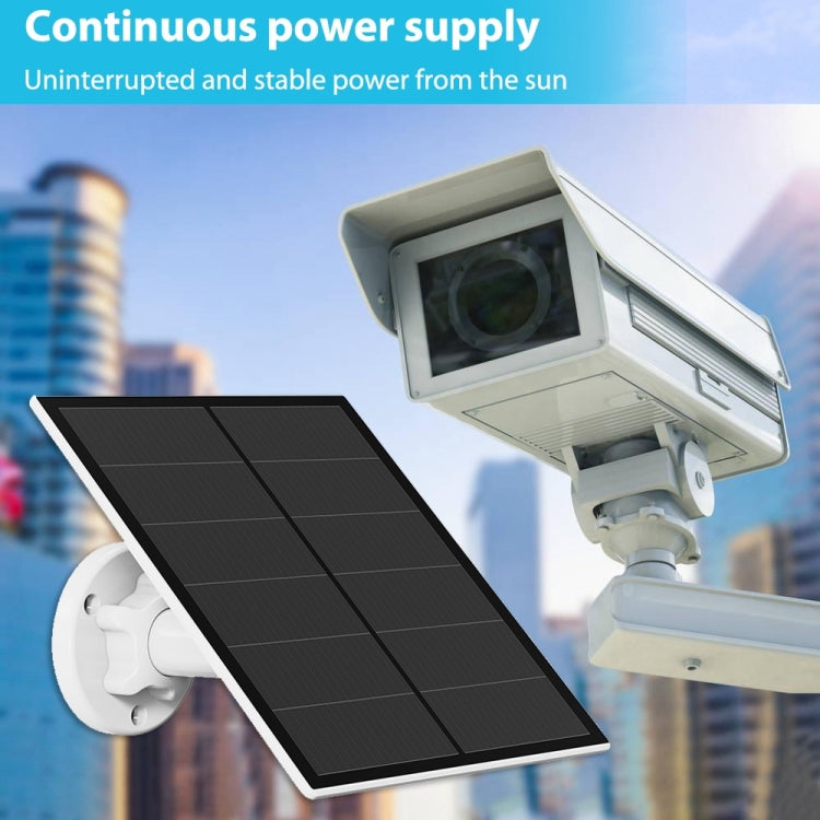 5W Monocrystalline Silicon Outdoor Camera Solar Panel รองรับ USB & Type-C / USB-C Interface