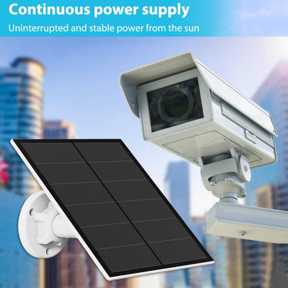 5W Monocrystalline Silicon Outdoor Camera Solar Panel รองรับ USB & Type-C / USB-C Interface