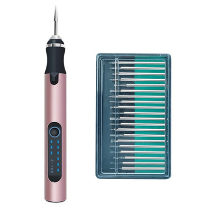 SNJ-3681 ปากกาแกะสลักมินิเครื่องขัดไฟฟ้าแบบไร้สายสไตล์:, Roae Gold+Grinding Head, Silver+Grinding Head, Rose Gold+Grinding Head+Cutting Blade+Carving Stencil, Silver+Grinding Head+Cutting Blade+Carving Stencil