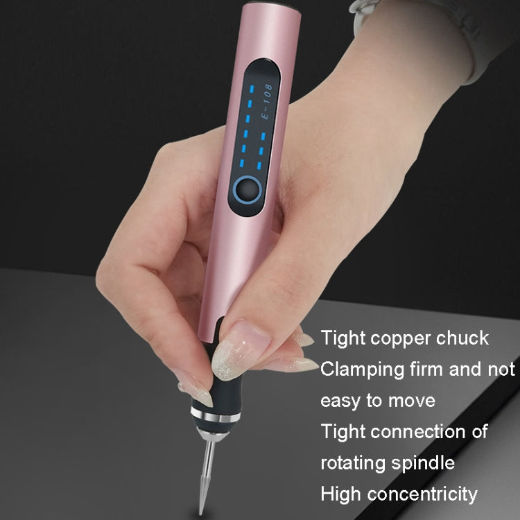 SNJ-3681 ปากกาแกะสลักมินิเครื่องขัดไฟฟ้าแบบไร้สายสไตล์:, Roae Gold+Grinding Head, Silver+Grinding Head, Rose Gold+Grinding Head+Cutting Blade+Carving Stencil, Silver+Grinding Head+Cutting Blade+Carving Stencil