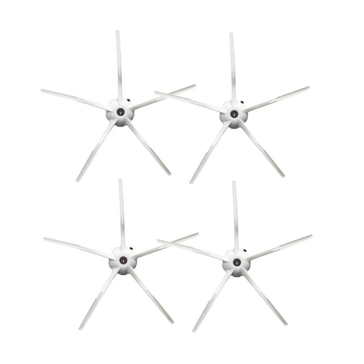 สำหรับ Ruber Sah / Tahsa / T7S Plus G10, 4pcs Black Side Brush, 4pcs White Side Brush, 1pc Main Brush Cover