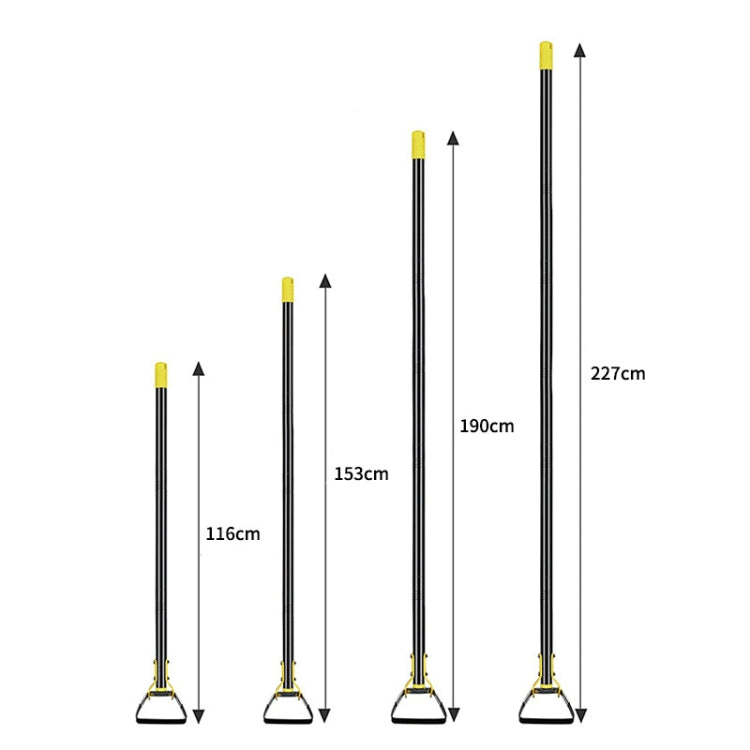 MYL-10 เครื่องมือสวนจอบกำจัดวัชพืชแหวนโกลน, 3 Sections 1.2m, 4 Sections 1.6m, 5 Sections 2.0m, 6 Sections 2.4m