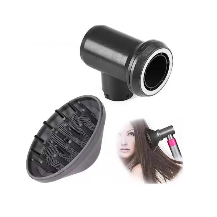 สำหรับเครื่องเป่าผม Dyson Airwrap Diffuser หัวฉีดสิ่งที่แนบมาสำหรับเปลี่ยนอุปกรณ์เสริม, Without Adapter, With Adapter
