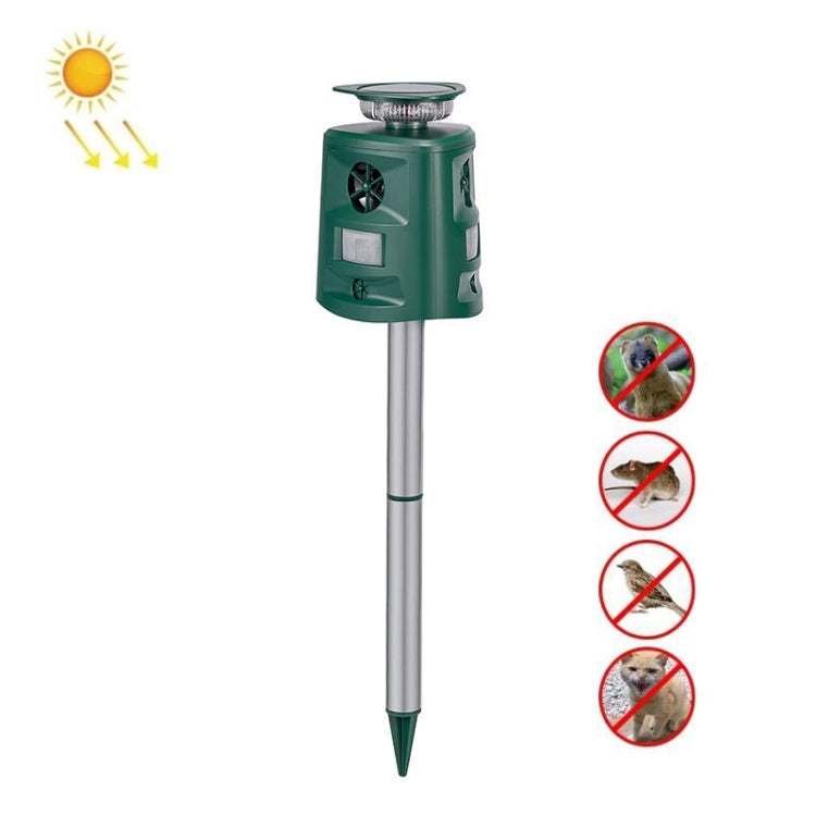 SK698 เครื่องไล่สัตว์พลังงานแสงอาทิตย์ 360 องศา Strobe Light Bird Repeller Ultrasonic Rat Repeller, Ultrasonic Rat Repeller