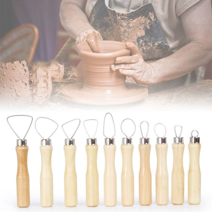 10 ชิ้น/เซ็ต Art เครื่องปั้นดินเผา Clay Bulk Scraper เครื่องมือ, 10pcs/set