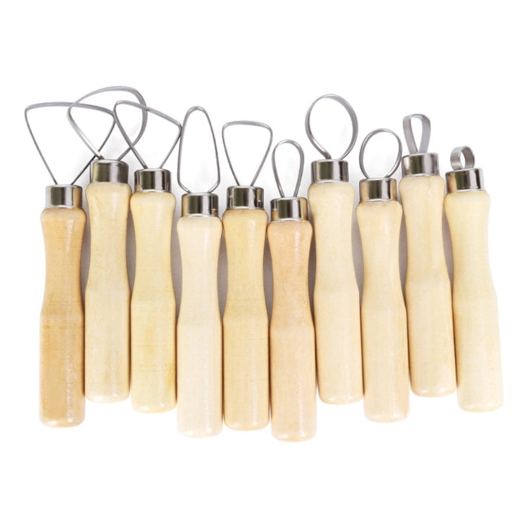 10 ชิ้น/เซ็ต Art เครื่องปั้นดินเผา Clay Bulk Scraper เครื่องมือ, 10pcs/set