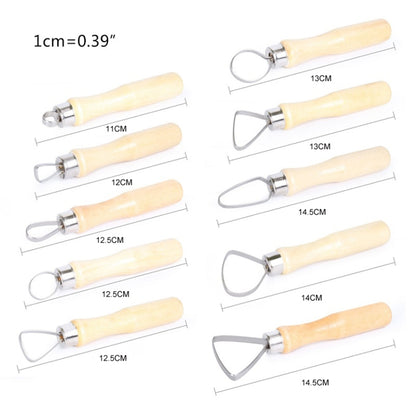 10 ชิ้น/เซ็ต Art เครื่องปั้นดินเผา Clay Bulk Scraper เครื่องมือ, 10pcs/set