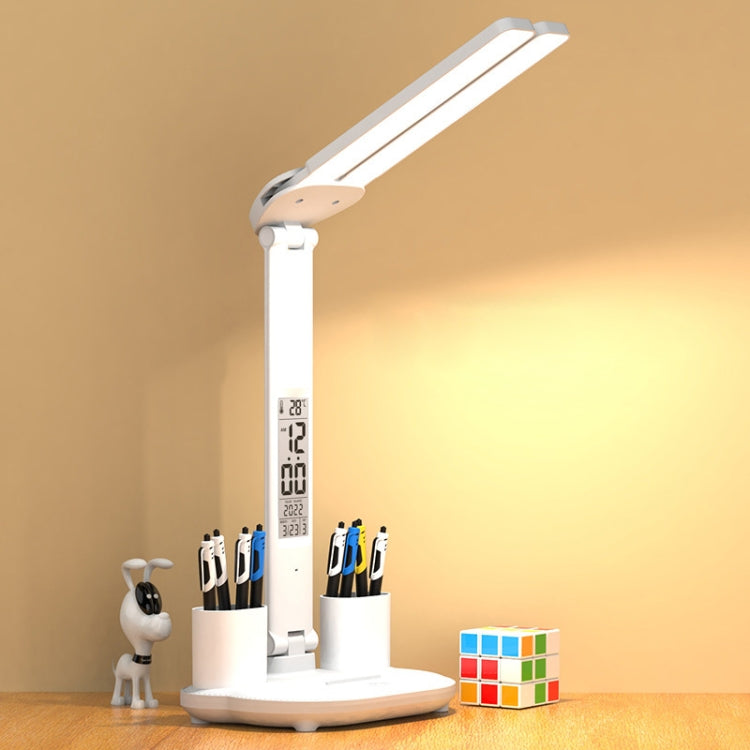 LED Intelligent Digital Display โคมไฟตั้งโต๊ะพับได้ สไตล์:, Charging 2000mAh, Charging 3200mAh, Double Head USB Straight Plug, Double Head Charging 2000mAh, Double Head Charging 3200mAh