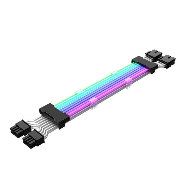เส้นสีนีออน ARGB 5V, 24pin Motherboard Power Supply Light Wire Black, Double 8pin Graphics Card Power Supply Wire Black, 24pin Motherboard Power Supply Light Wire White, Double 8pin Graphics Card Power Supply Wire White