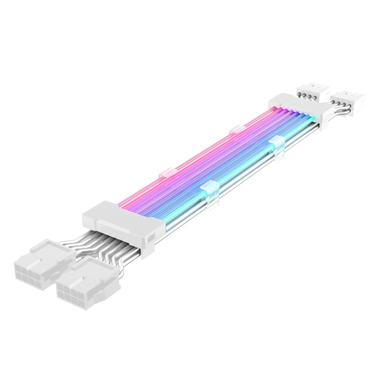 เส้นสีนีออน ARGB 5V, 24pin Motherboard Power Supply Light Wire Black, Double 8pin Graphics Card Power Supply Wire Black, 24pin Motherboard Power Supply Light Wire White, Double 8pin Graphics Card Power Supply Wire White