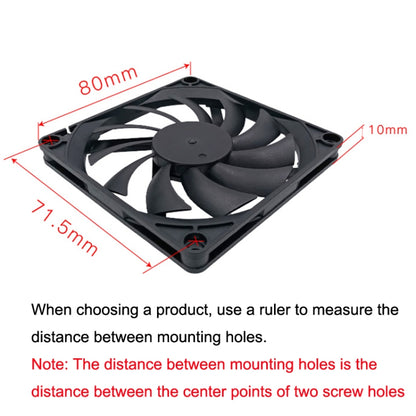 FANNER Ice Soul F8010 พัดลมแชสซีแบบบางพิเศษ 4pin PWM การปรับความเร็วอัจฉริยะ การระบายความร้อนที่เงียบ การกระจายความร้อน, F8010