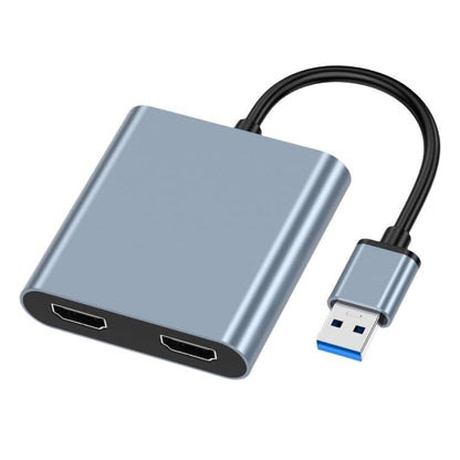 USB 3.0 เป็น Dual HDMI High Definition Converter 4K USB ตัวขยายหน้าจอเดียวกัน, USB 3.0 To Dual HDMI