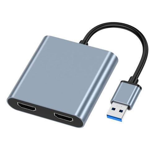 USB 3.0 เป็น Dual HDMI High Definition Converter 4K USB ตัวขยายหน้าจอเดียวกัน, USB 3.0 To Dual HDMI