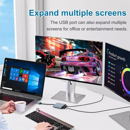 USB 3.0 เป็น Dual HDMI High Definition Converter 4K USB ตัวขยายหน้าจอเดียวกัน, USB 3.0 To Dual HDMI