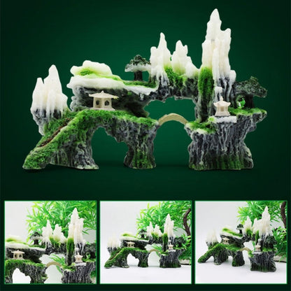 หินตู้ปลาภูมิทัศน์จำลองเรซิ่นเครื่องประดับตกแต่งตู้ปลาสไตล์:, Cave Mountain C, Cave Mountain D, Small Rockery, Three-legged Rockery, Big Rockery, Shunfeng Mountain, Yu Mountain