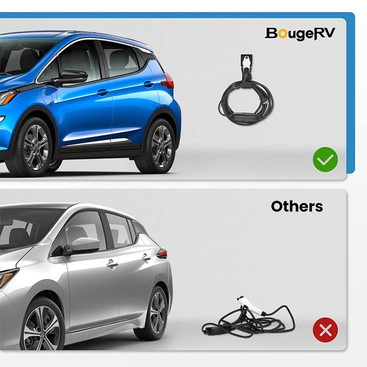 ที่วางสายชาร์จ EV รถยนต์ไฟฟ้าสายชาร์จออแกไนเซอร์สำหรับปลั๊ก J1772, EV Charger Cable