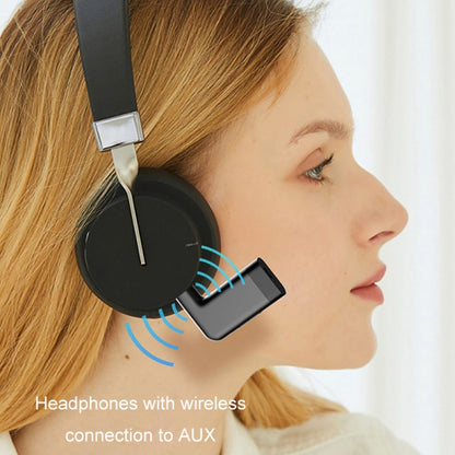 S-18 Car Mini AUX Audio Adapter ไร้สาย Bluetooth 5.0 ตัวรับ, S-18