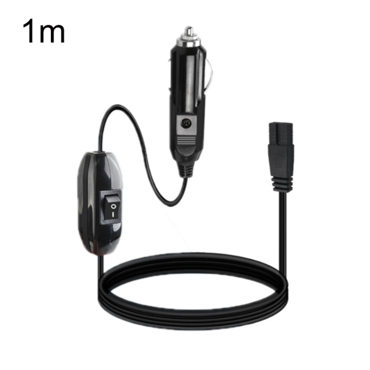 สายไฟสำหรับตู้เย็นในรถยนต์ 12V/24V B ต่อท้ายปลั๊กไฟสำหรับเสียบที่จุดบุหรี่ ความยาว:, 1m Without Switch, 1m With Switch, 2m With Switch, 3m Without Switch, 3m With Switch, 4m Without Switch, 4m With Switch, 5m Without Switch, 5m With Switch