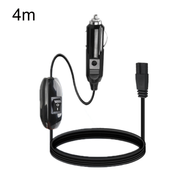สายไฟสำหรับตู้เย็นในรถยนต์ 12V/24V B ต่อท้ายปลั๊กไฟสำหรับเสียบที่จุดบุหรี่ ความยาว:, 1m Without Switch, 1m With Switch, 2m With Switch, 3m Without Switch, 3m With Switch, 4m Without Switch, 4m With Switch, 5m Without Switch, 5m With Switch