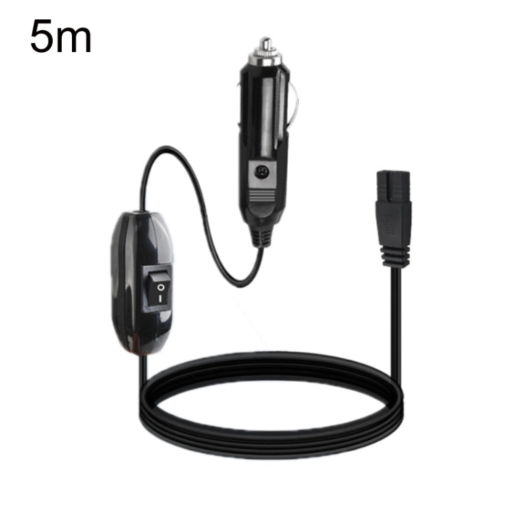 สายไฟสำหรับตู้เย็นในรถยนต์ 12V/24V B ต่อท้ายปลั๊กไฟสำหรับเสียบที่จุดบุหรี่ ความยาว:, 1m Without Switch, 1m With Switch, 2m With Switch, 3m Without Switch, 3m With Switch, 4m Without Switch, 4m With Switch, 5m Without Switch, 5m With Switch