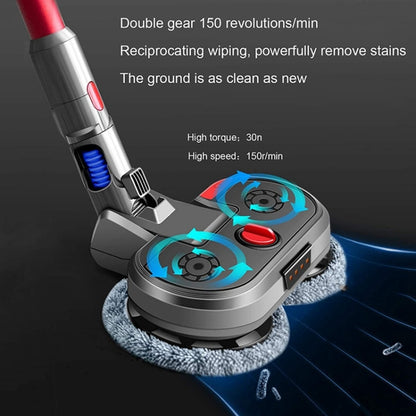 เครื่องดูดฝุ่นหัวถูพื้นไฟฟ้าถังเก็บน้ำในตัวพร้อมเศษผ้า 6 ชิ้น, For Dyson V7 V8 V10 V11, For Dyson V15