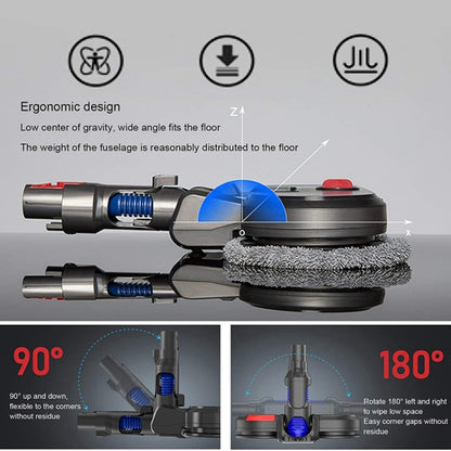 เครื่องดูดฝุ่นหัวถูพื้นไฟฟ้าถังเก็บน้ำในตัวพร้อมเศษผ้า 6 ชิ้น, For Dyson V7 V8 V10 V11, For Dyson V15