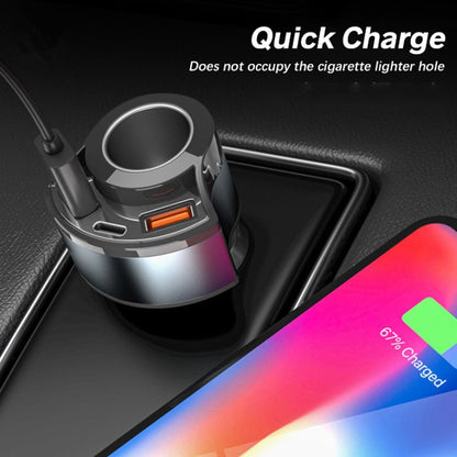 5V3A ที่จุดบุหรี่ PD Super Fast Charging เครื่องชาร์จในรถยนต์มัลติฟังก์ชั่น, 5V 3A Black, 5V 3A White