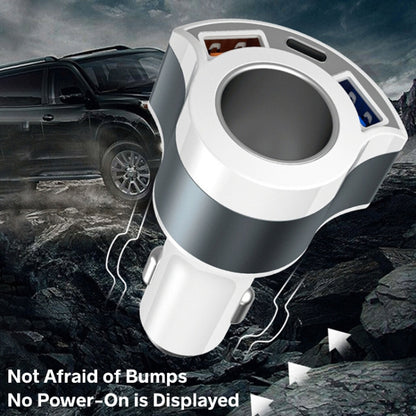 5V3A ที่จุดบุหรี่ PD Super Fast Charging เครื่องชาร์จในรถยนต์มัลติฟังก์ชั่น, 5V 3A Black, 5V 3A White