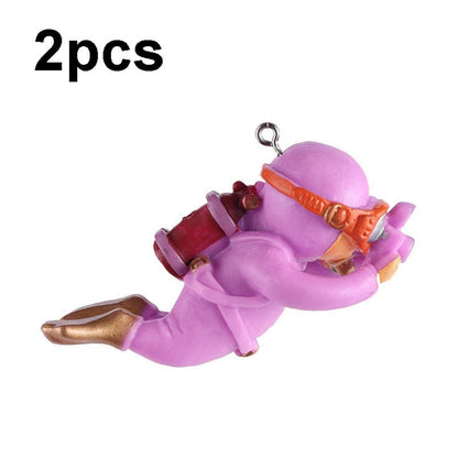 2 ชิ้นตู้ปลานักประดาน้ำพิพิธภัณฑ์สัตว์น้ำเครื่องประดับตกแต่ง Aquascape, Regular Blue, Regular Orange, Regular Black, Regular Pink, Regular Green, With Camera Blue, With Camera Black, With Camera Pink, With Camera Green, With Camera Orange