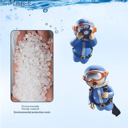 2 ชิ้นตู้ปลานักประดาน้ำพิพิธภัณฑ์สัตว์น้ำเครื่องประดับตกแต่ง Aquascape, Regular Blue, Regular Orange, Regular Black, Regular Pink, Regular Green, With Camera Blue, With Camera Black, With Camera Pink, With Camera Green, With Camera Orange