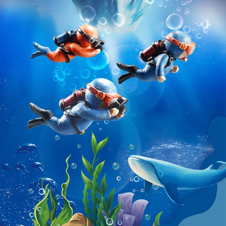 2 ชิ้นตู้ปลานักประดาน้ำพิพิธภัณฑ์สัตว์น้ำเครื่องประดับตกแต่ง Aquascape, Regular Blue, Regular Orange, Regular Black, Regular Pink, Regular Green, With Camera Blue, With Camera Black, With Camera Pink, With Camera Green, With Camera Orange