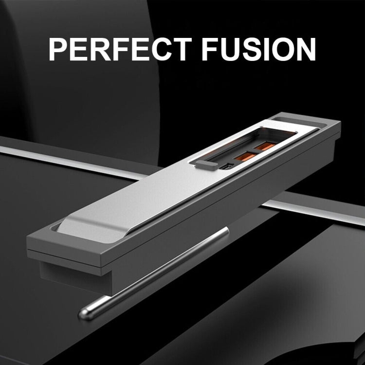สำหรับ Tesla รุ่น 3/Y รถ USB-C/Type-C + 2 USB 3.0 พอร์ต Docking Station HUB, T1
