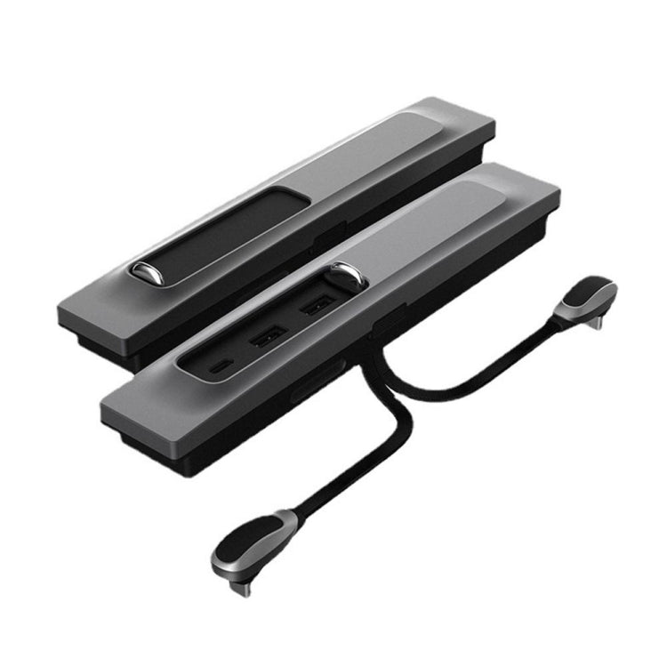 สำหรับ Tesla รุ่น 3/Y รถ T09 คอนโซลกลาง 27W 3-in-1 USB Hub Docking Station, T09