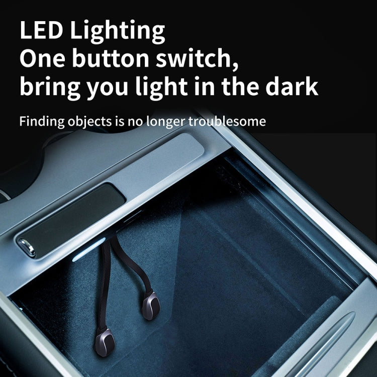 สำหรับ Tesla รุ่น 3/Y รถ T09 คอนโซลกลาง 27W 3-in-1 USB Hub Docking Station, T09