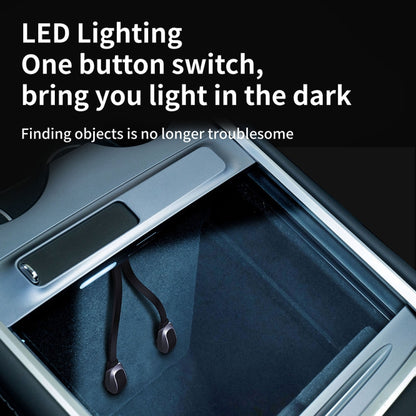 สำหรับ Tesla รุ่น 3/Y รถ T09 คอนโซลกลาง 27W 3-in-1 USB Hub Docking Station, T09