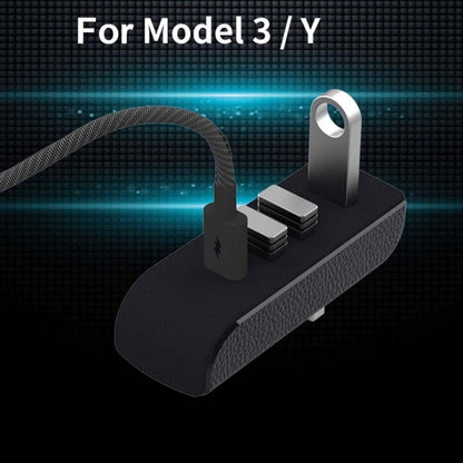 สำหรับ Tesla รุ่น 3/Y รถ AH37 3 USB + 1 Type-C/USB-C Port Hub Docking Station, AH37