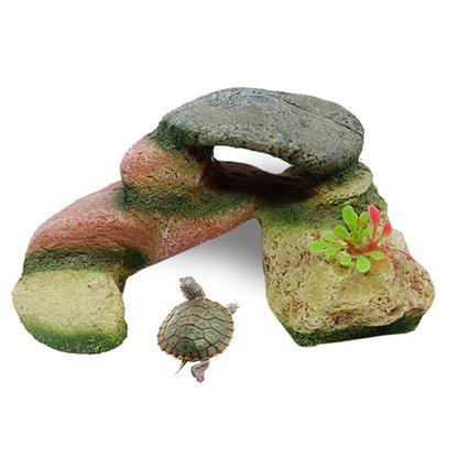 โต๊ะปีนเต่าเรซิ่น โต๊ะปีนหน้าผา Stump Hideaway House Sunback Table, GT026, GT023, GT149, GT001, GT013S